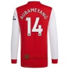 Oficiální Fotbalový Dres s Dlouhý Rukáv Arsenal Pierre-Emerick Aubameyang 14 Domácí 2021-22 pro Muži